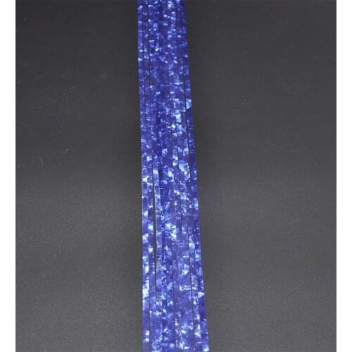 10Pcs Luthier Purfling Binding Marquetry inlay Guitar Builder Celluloid Strip Pearl Blue