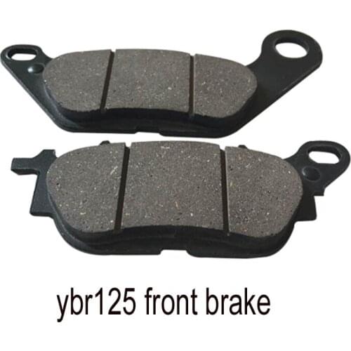 2pair High Quality Motorcycle Moto Motor Bike YBR125 Front Brake Disks Pads For Yamah-a YBR125 YBR 125 Brake Spare Parts