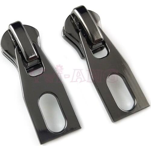 20pcs/lot, Quanlity Simple 8# Gun Black Zipper Slider for Clothes, Bags