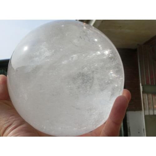 3100g(6.82 lb) Natural Quartz Crystal Sphere Ball Healing