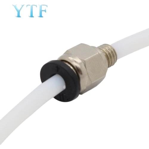 3D printer Parte Pneumatic Fittings PC4-M6 Bore 4.3mm For 4mm PTFE Tube connector Coupler