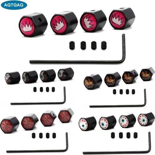 5 Pcs/Set Car Tire Valve Caps Zinc Alloy Anti-theft Fashion Style Wheel Tires Tire Stem Air Cap Airtight Covers
