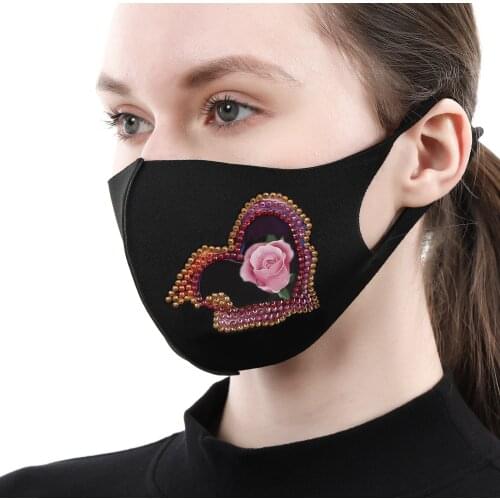 5d Diamond Mask DIY Drill Color Butterfly Diamond Decor Mask Painting Kit Reusable Dustproof Mask Outdoor Face Protect Masque