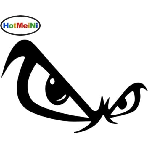 HotMeiNi 17cm*10.5cm No Fear Car Sticker Skate BMX Snowboard Surf Scooter bad boy eyes vinyl Car Body Window Decal Car Styling