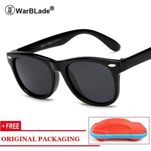 Kids Boys TR90 Unbreakable Polarized Sunglasses Children Girls Safety Polaroid UV400 Mirror Sun Glasses Sport oculos With Case