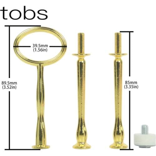FFriday Multi-Style Gold And Silver 2 Or 3 Tier Handle Fittings Hardware Rod Tool Mini Cake Stand