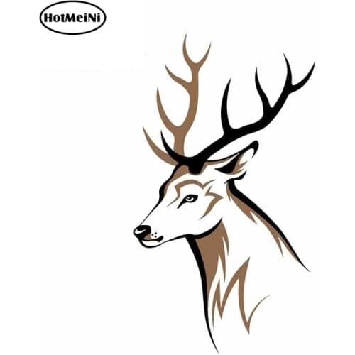 HotMeiNi 13cm x 7.5cm for Elk Cartoon Car Stickers Vinyl JDM Bumper Trunk Truck Graphics Waterproof Anime VAN DIY Fine Decal