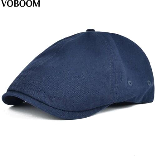 Summer Cotton Flat Cap Ivy Caps Men Newsboy Women Classic Design Breathable Solid Color Casual Beret 062