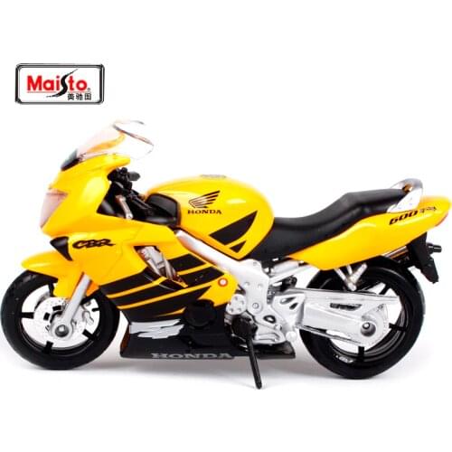 Maisto 1:18 Honda CBR 600 F4 Yellow MOTORCYCLE BIKE DIECAST MODEL TOY NEW IN BOX FREE SHIPPING 333