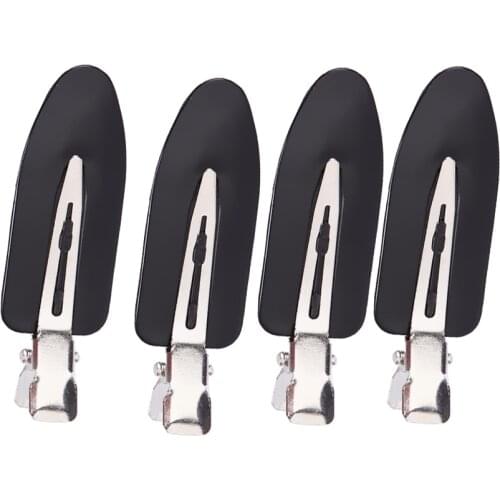 Pack of 4 No Bend Hair Clips, Pin Curl Clips, No Crease Hair Clip for Hairstyle Bangs Waves,Random Color