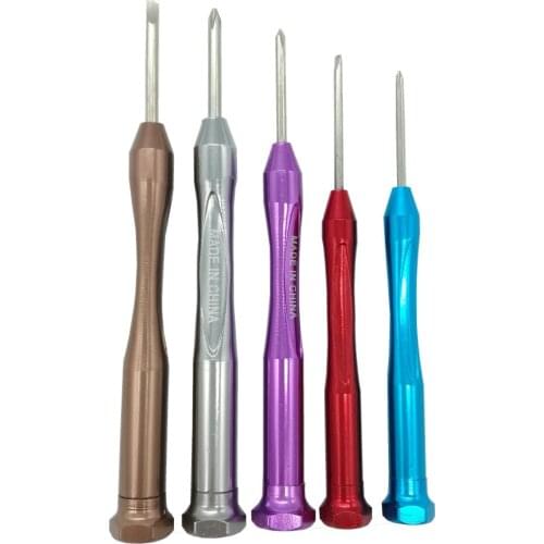 5PC Precision Screwdriver Set Mini Muticolor Screwdriver For Eyeglasses Watches Electronics PH00 PH0 PH1 Slotted 2.0mm 3.0mm