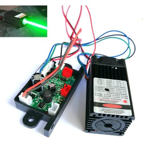 Industrial 100mW 532nm Green Laser Diode Module Fat Beam LED Lights 12V