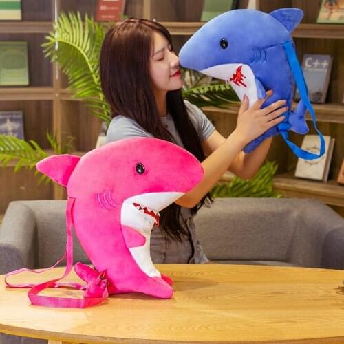 40cm Shark Backpack is lightweight cute and fashionable birthday gift for children a Christmas gift for girlfriend