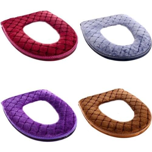Toilet Seat Cover Closestool Mat Thickened Toilet Seat WC Case Washable Pads Washroom Restroom Bathroom Accessories Comfortable