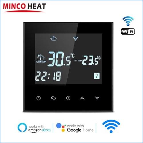 Electric Smart WiFi Thermostat AC200-240V Temperature Controller for Underfloor Heating System