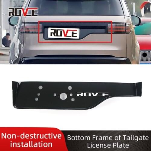 ROVCE Rear License Plate For Land Rover Discovery 5 L462 LR073232 License Plate Bottom Plate Front Bumper Bracket DISCOVERY 5