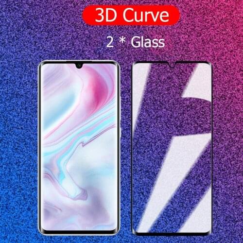 For Xiaomi Mi Note 10 Tempered Glass 3D Curve Full Cover Screen Protector For Xiaomi Mi Note 10 CC9 Pro Armor Glass Film