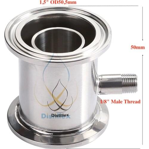 1.5" OD50.5mm Rectification module , Reflux column , Distillation , Sanitary Steel 304