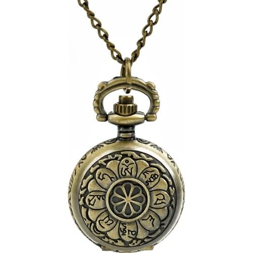 10pcs/lot Steampunk engrave inscriptions Quartz Pocket Watch Necklace Christmas cosplay birthday promotion nostalgic