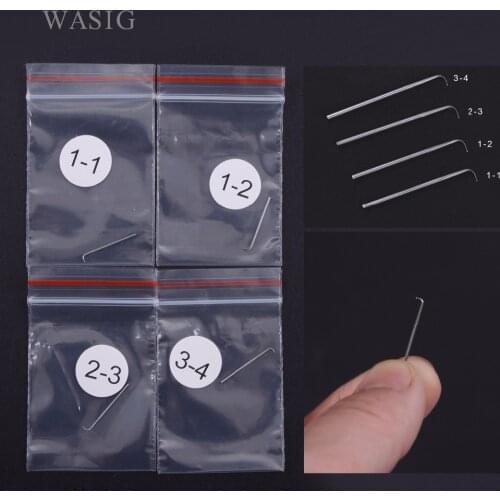 12pcs Mix 4 Size Ventilating Needles(1-1,1-2,2-3,3-4) Make/Repair/Fix/Weave front/full Lace Wigs Toupee Hairpiece