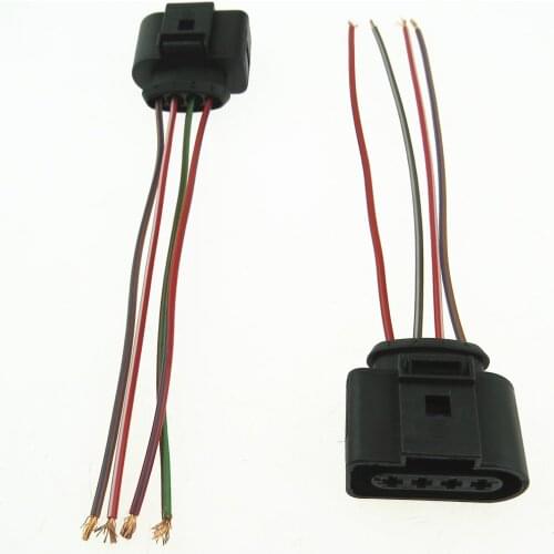 2 PCS 1J0973724 For A4 A5 A6 A8 Rabbit Golf CC Eos Lupo Passat Tiguan Magotan R32 Toledo Yedi Ignition Coil Connector Harness P