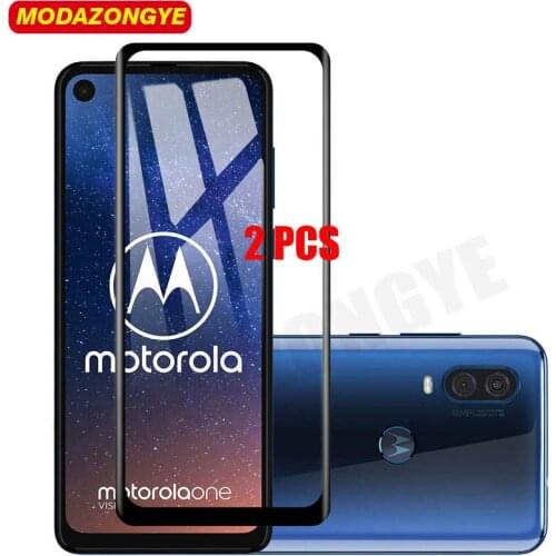 2pcs For Motorola One Vision Tempered Glass Moto One Vision Screen Protector Motorola One Vision XT1970-1 OneVision Glass Film