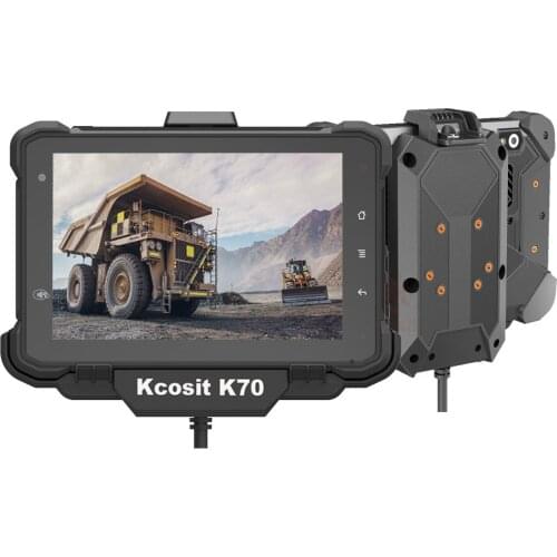 2021 Industrial PC Android Bus Vehicles Autopilot Console Harsh Tablet 7 Inch Sunlight Readable GPS USB 4G LTE OBD HOS RAM Mount