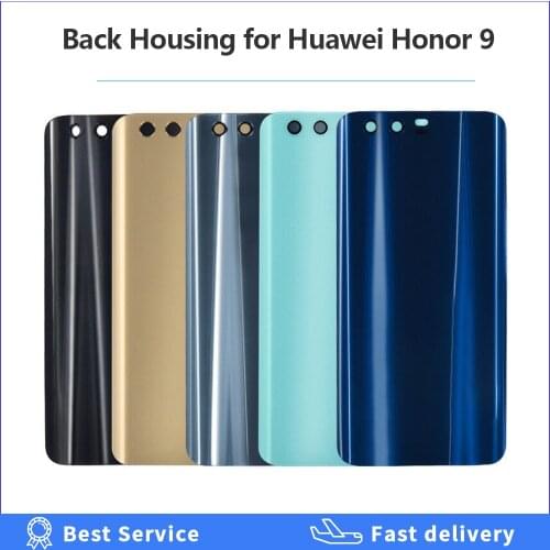 5.15" For Huawei Honor 9 Back Glass Cover Replacement For Huawei Honor9 Back Glass Battery Cover Rear Door Housing Case Panel