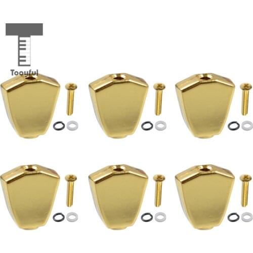 Tooyful 6 Sets Guitar Tuner Machine Heads Buttons Replacement for Guitar Parts