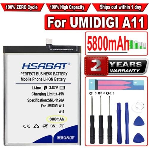 HSABAT 5800mAh Battery for UMIDIGI A11