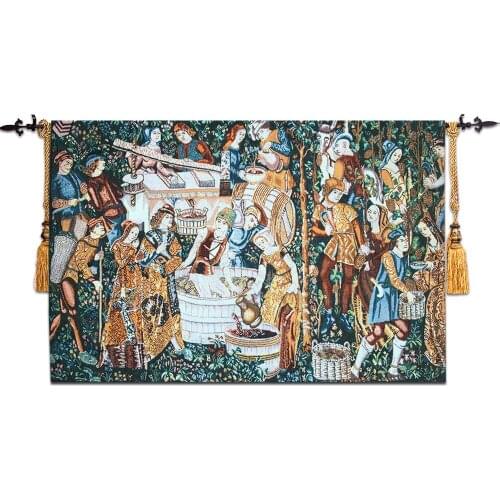 Free shipping 1pcs 58x88cm home decor wine harvest vintage paintings tapestry wall hangings Restaurant tapestry painting