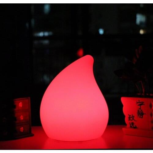 D18*H21cm LED Night Light Waterproof PE Material LED Table Lamp 16 color changing for Christmas Decoration free shipping 1pc
