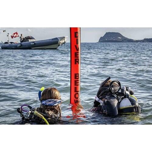 DIVING SMB 1.2m 1.5m 1.8m Buoy Colorful Visibility Safety Inflatable Scuba Diving SMB Surface Signal Marker Buoy Accessory