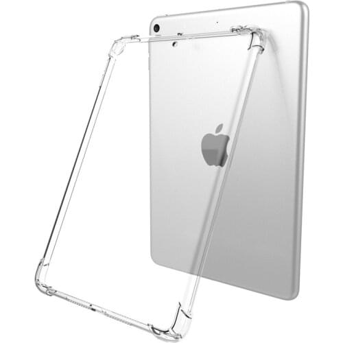 For iPad Air 4th Generation 2020 Case Flexible TPU Transparent Back Cover for iPad 10.2 10. 9 2020 8th Gen with Pencil Holder
