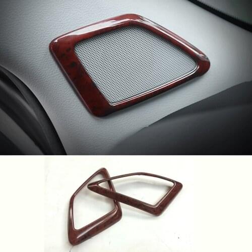 For Toyota Land Cruiser Prado FJ150 2018 ABS Chrome A-Pillar Door window Stereo Speaker Sound Audio Frame Cover Trim 2Pcs/Set