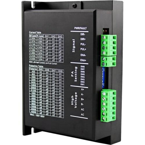 Nema34 stepper motor driver MC860G two-phase stepper motor speed controller suitable for 57 86 stepper motor input voltage 18-80