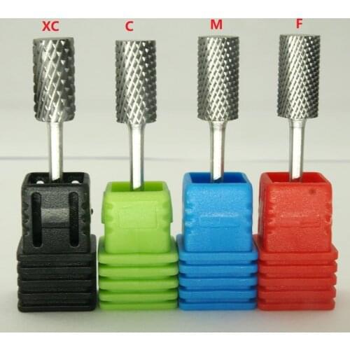 EasyNail 4pcs/set Flat shape Carbide Nail Drill Bit nail file Nail Art Tools Gel remover Nail Cleaner Bit,ungsten steel