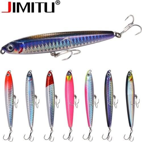 JIMITU Wobbler Pencil Fishing Lure 10g14g18g24g Sinking jig stickbait pesca mar isca artificial hard bait carpfishing lures gear
