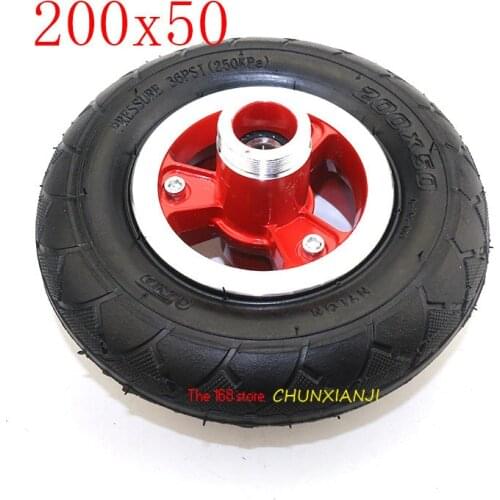 8inch Electric Scooter Bicycle Rear Wheel Hub Belt Motor Pitch Teeth Sprocket 200x50 Tire 8" Rear Wheel eBike Part 200*50 wheel