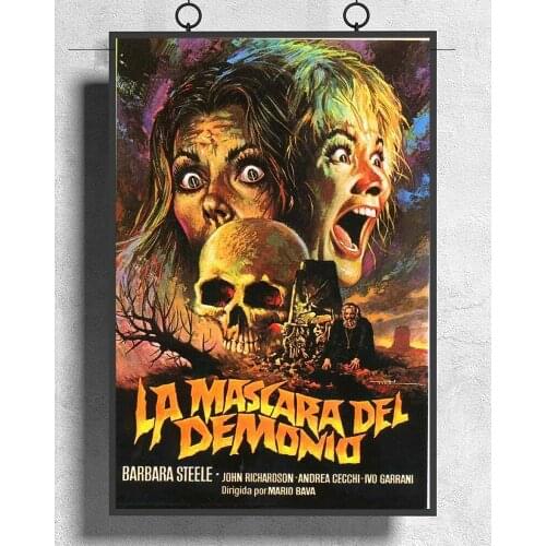 L305 BLACK SUNDAY Movie 1960 Italian Horror 03 Silk Fabric Poster Art Decor Indoor Painting Gift