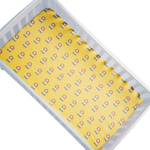 SK001 Organic Cotton Baby Crib Mattress Sheet with Fully Elasticized Hem for Snug Fit Over Standard Crib and Toddler Mattresses