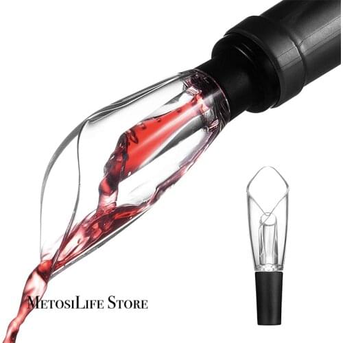 MetosiLife Wine Aerator Pour Premium Aerating Decanter with Tulip Shape for Home Party Family Christmas Gift