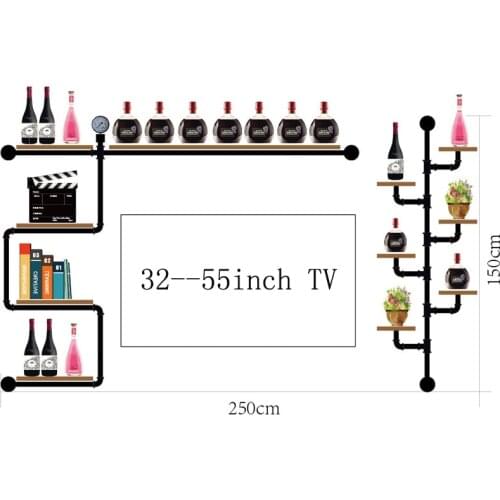 200*350cm Size Multi-storey Holder Hanging Rack Antique Design Bar Red Wine Goblet Glass Hanger Multi-storey Wall Wine Rack