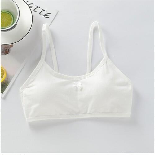 Women Lingeri Vest Soft Junior High School Students Girls 12-16 Years Old bras Underwear Thin Sling Backless U Underwear Bra