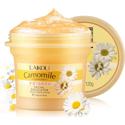Natural Chamomile Hydrating Soft Body Scrub Exfoliating Gel Cream Body Shrink Pore Firming Deep Cleansing Body Care Cosmetics
