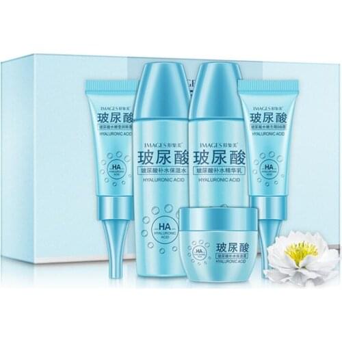 Natural Travel Hyaluronic Acid Face Care Skin makeup set,Eyes Care cosmetics kit,Moist Concealer BB Cream,Liquid Fundation Cream