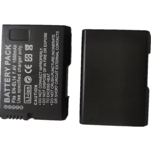 New 7.4V 1500mAh Li-ion EN-EL14 Rechargeable Battery for Nikon P7200 P7700 P7100 D5500 D5300 D5200 D3200 D3300 D5100 D3100 L50