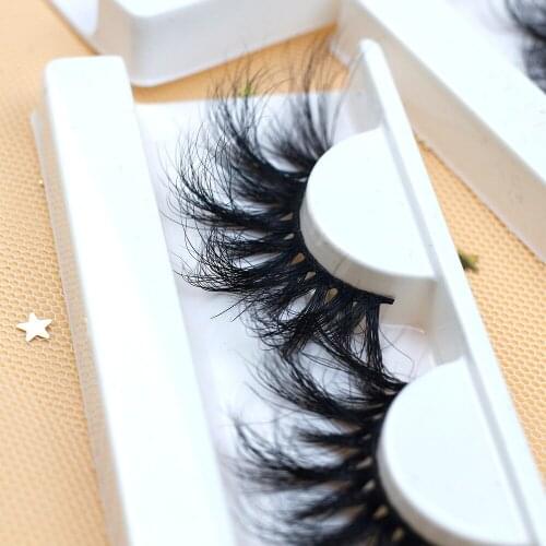 Elyco Wholesale10 pairs Lashes 25mm Fluffy mink eyelashes handmade false eyelash reusable bomb makeup lashes