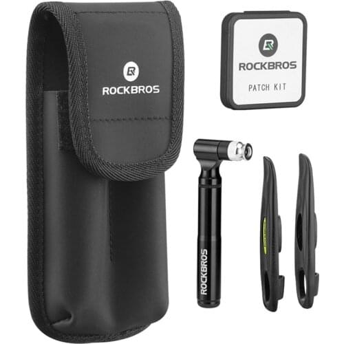 ROCKBROS Bicycle Tools AV / Fv Aluminum Alloy Pump Multi Tool Soft Rubber Band Patch Tire Lever Multitool Bike Accessories