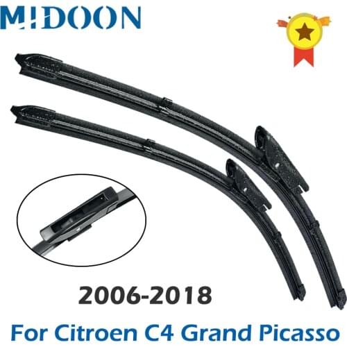 MIDOON Wiper Blades for Citroen C4 Grand Picasso Model Year From 2006 to 2018 30+30inch(not 32+30inch